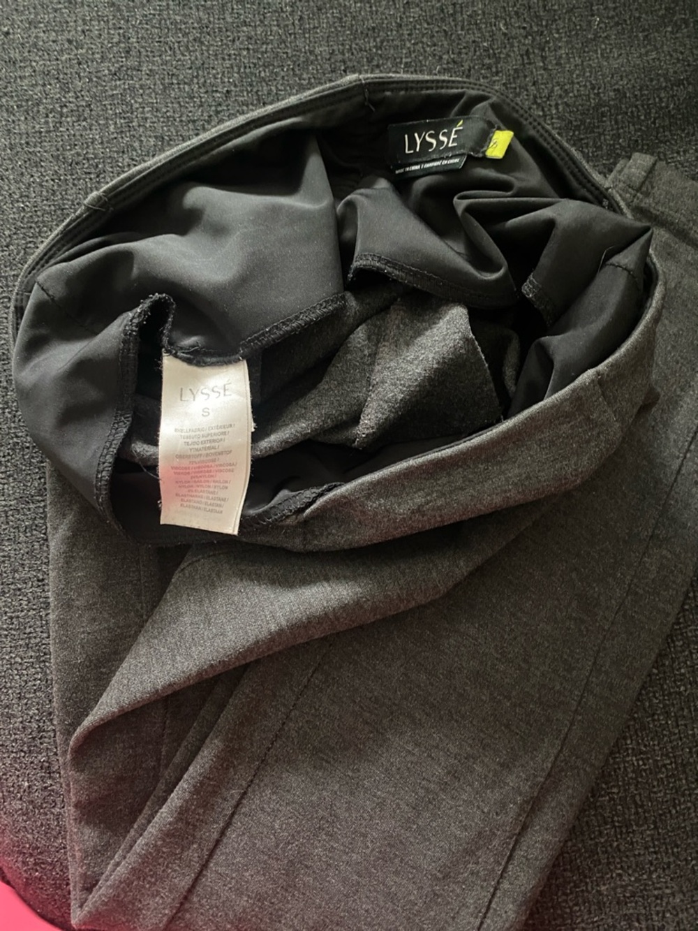 LYSSE Charcoal Gray Ponte Pull-On Leggings